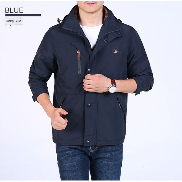 

nian jeep soft shell men's jacket outdoor sports outdoor sports coat jacket men's quick-drying large size waterproof coat, Blue;black