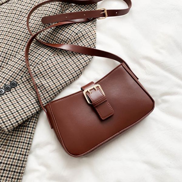 

pu кожаный мешок плеча женщин сплошной цвет коммуникатор кошелек урожай crossbody сумки bolso mujer ретро