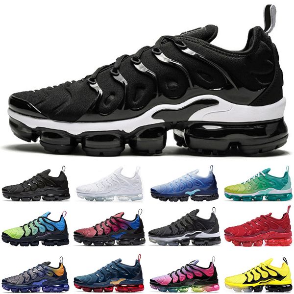 

classic tn plus neon men women running shoes triple black be true sunset rainbow athletic mens womens trainers sports sneakers runners
