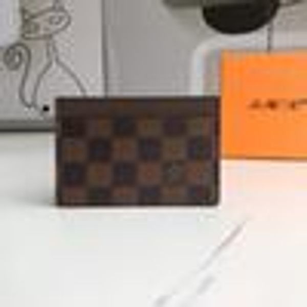 

2020 new mens fashion classic design casual credit card id holder hiqh quality real leather ultra slim wallet packet bag for mans/womans y6, Black