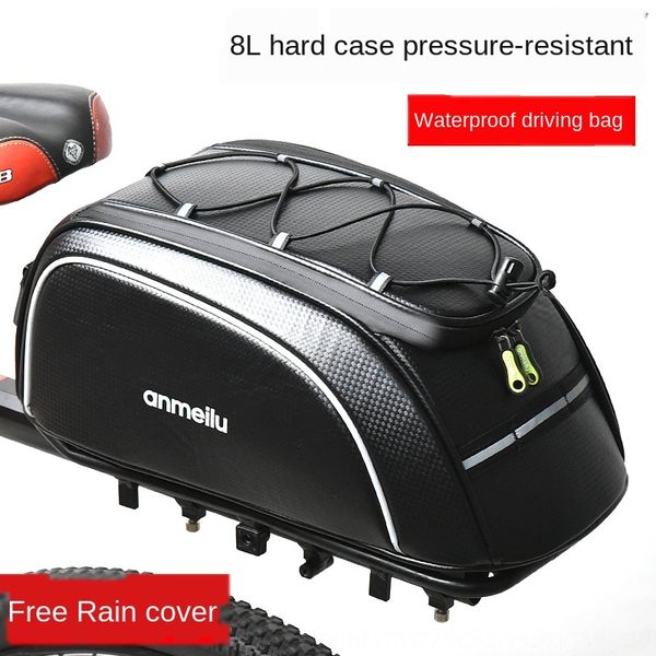 

anmei road driving bicycle cycling cycling rear seat waterproof electric bicycle rear frame mountain trunk bag riding bag