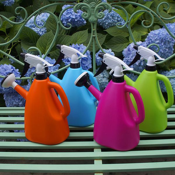 

watering can sprayer dual-purpose watering can multifunctional shower hand pressure air pressure watering can 4 color
