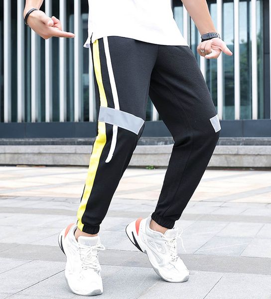 

men's pants 2020 new arrival fashion mens active full length trousers men casual breathable sports pants 3 colors plus size m-4xl, Black