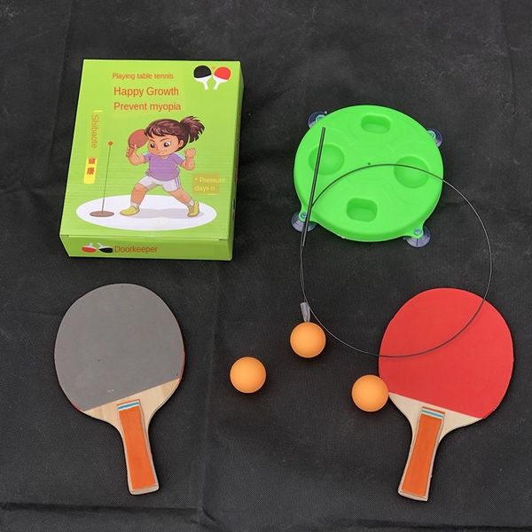 

hhodn elastic soft shaft trainer children's anti-myopia parent-child interactive toy single self-training toy table tennis artifact tab