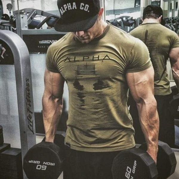 

2020 new brand clothing gyms tight t-shirt mens fitness t-shirt homme gyms t shirt men fitness crossfit summer top, White;black