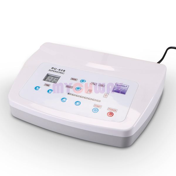 

home use 1mhz 3mhz ultrasonic massage facial machine anti aging skin lifting skin rejuvenation salon spa beauty equipment, Black;white