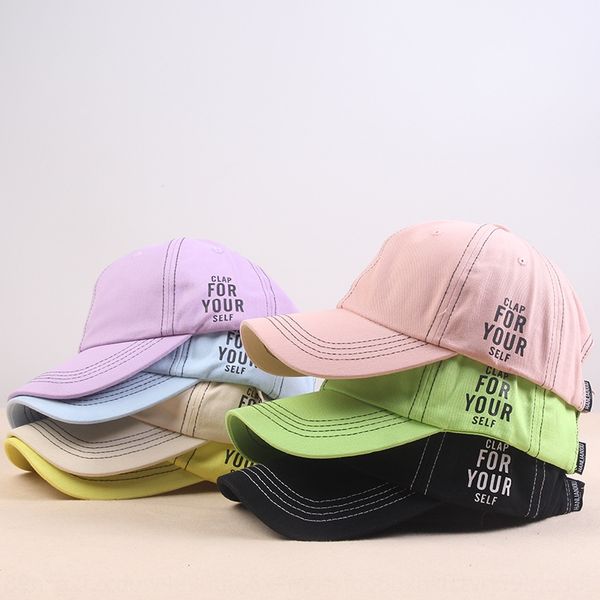 

bs6ew korean style all-match letter embroidery literary youth student female summer sun baseball cap embroidered baseball cap hat male fashi, Blue;gray