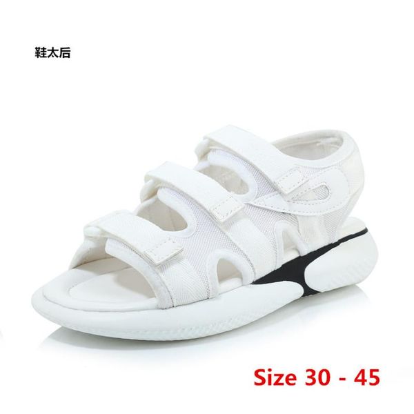 

flat platform sandals female summer low med heel women thick bottom shoes wedge slippers women's sandals small big size 30 - 45, Black