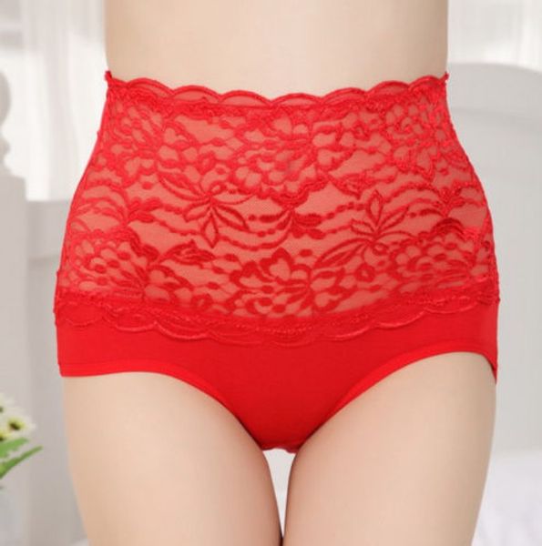 

arrival lace women high waist panty briefs knickers lingerie underwear, Black;pink