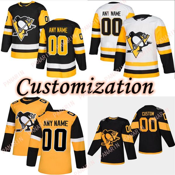 

custom pittsburgh penguins jerseys 8 dumoulin 13 tanev 17 rust 66 lemieux 71 malkin 9 dupuis customize any number any name hockey jersey, Black;red
