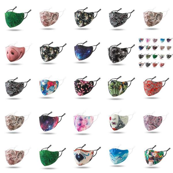 

orange designer face mask reusable funny nose masks mascherine high fashion washable cloth black red starry sky mask qbcyv loveshop01