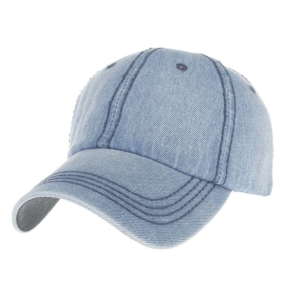 

new casual washed jeans summer cowboy hat baseball travel cap men's and women's baseball cap sun hat, Blue;gray