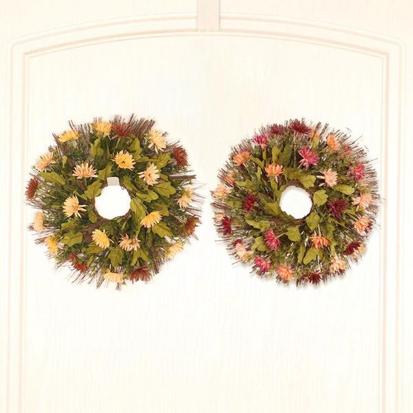 

thanksgiving day sunflower decoration wall hanging wreath 40cm wedding decoration ornaments hanging wreath jul#21