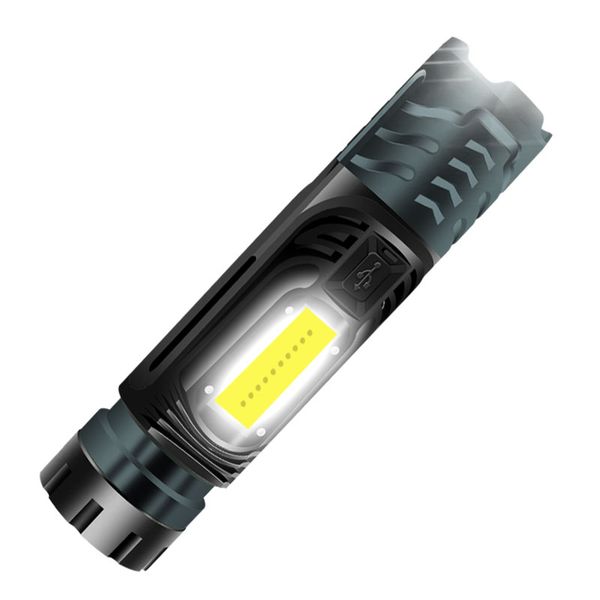 

flashlights torches xhp99+cob led multi-function glare zoom usb rechargeable power torch handheld light outdoor tactical