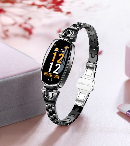 

h8 smart watch men full touch fitness tracker health checker smart clock women smart alert bracelet 3 style available
