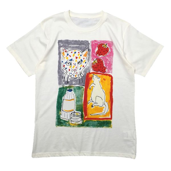 

men summer fashion t shirts women printed casual short sleeved men round neck cotton t shirts size s-xxl, White;black