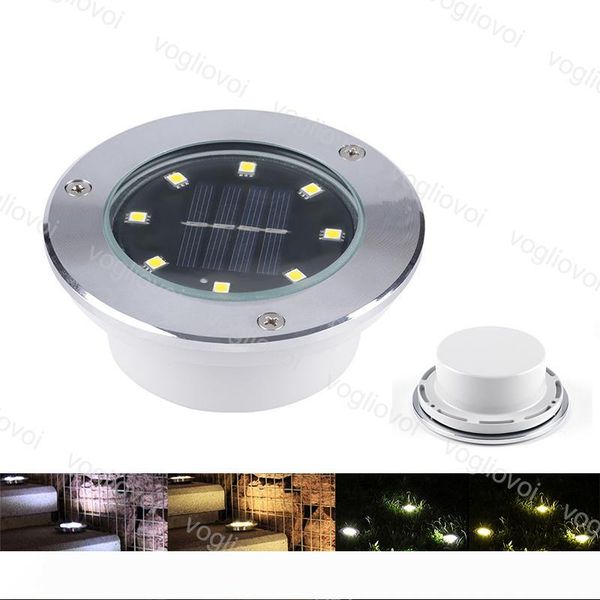 

solar led outdoor lighting underground lamps 8 led buried lamp light outdoor path way garden under ground decking waterproof warm white dhl