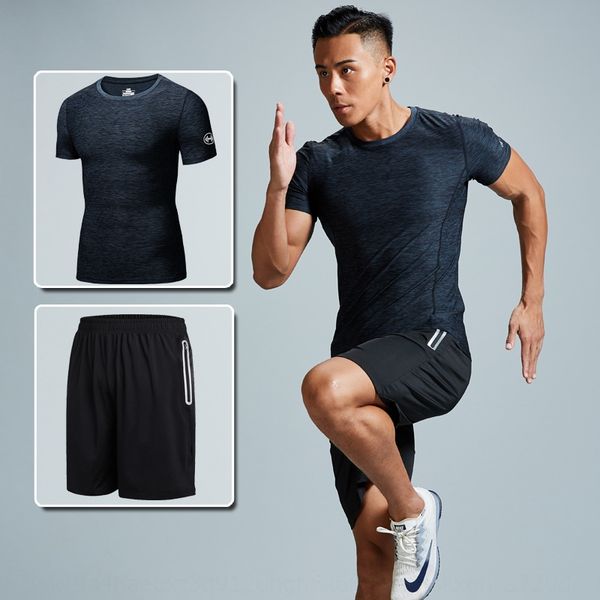 

dgbxl 2019 spring and autumn sports suit men's shorts sportswear headwear sportswear short-sleeved casual two-piece set light and elast, White;black