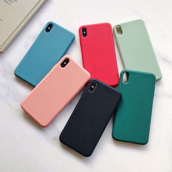 

2020 new designer iphone case soft silicone case for iphone 11 pro xs max xr x 10 8 7 6 6s plus 7plus 8plus 6plus fashion candy color