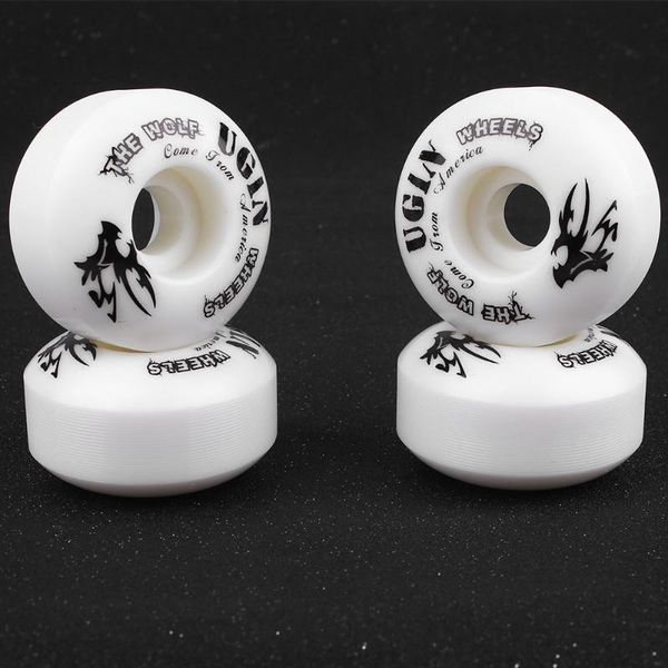 

skateboarding 4pcs 52mm*32mm 99a skateboard wheels pu double rocker downspeed sliding accessories