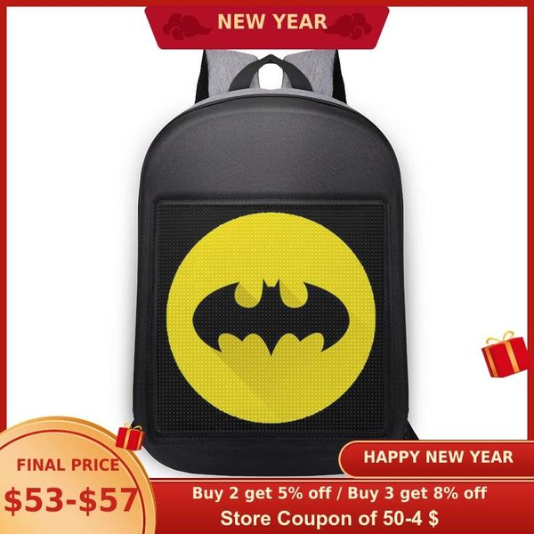 

edison led backpack screen dynamic advertising backpack diy wireless wifi led city walking advertising lapbackpacks