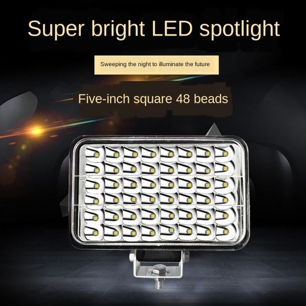 

truck led spotlight large field of view five inches 48 beads far and near beam car lights 12v-24v super bright modified lighting