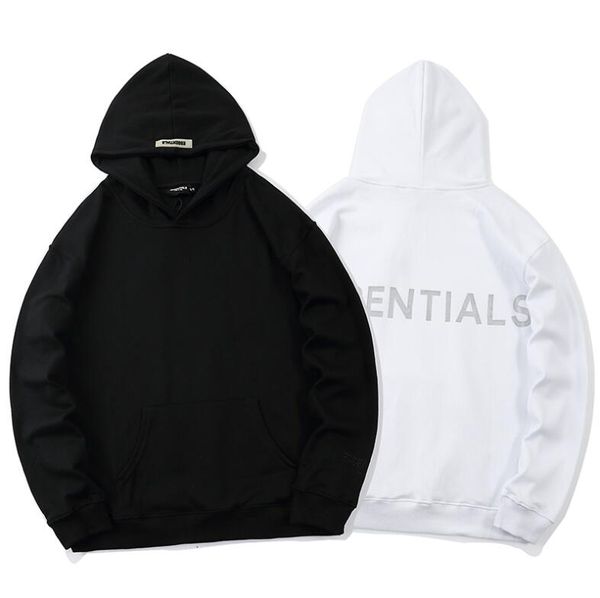 

designer long sleeve men's hoodies active style sportwear fashion swearter with cap classical printed 2 color selected, Black