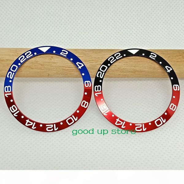 

brand new out size 38mm watch bezel titanium red-blue red-black insert rol automatic mechanical movement men wrist watches watch part