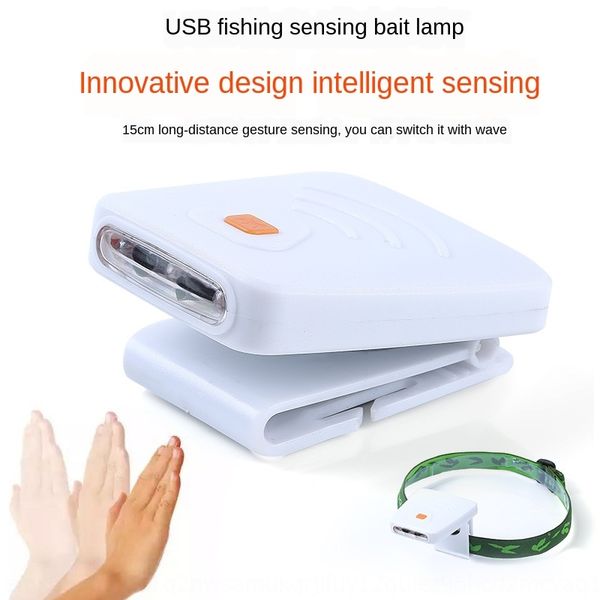 

aiczl usb charging headlight hat infrared gesture night bait usb charging induction headlight hat lamp headlights headlights infrared gestur