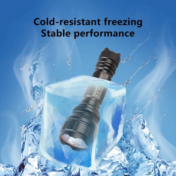 

portable lanterns 3.7v 2800mah lithium battery super waterproof, self - defense