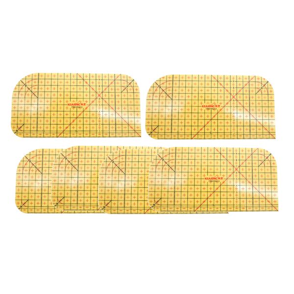 

6x diy patchwork ironing control ruler sewing tools knitting accessories, Black