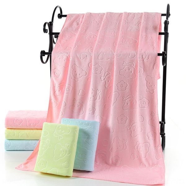 

gaoyang superfine cellulose color embossed large baby beauty embroidered bath towel bath towel beauty salon gift embroidery