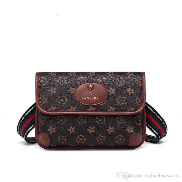 

korean shoulder bag fashion trend old pattern oblique cross-body small square bag ladies luxury style gift l9538