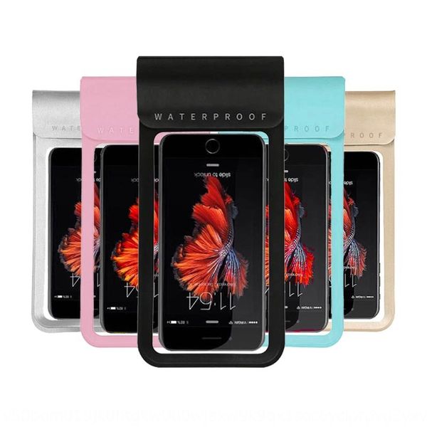 

nhrph outdoor mobile mobile phone bag phone waterproof bag transparent tpu express large touch screen swimming diving beach waterproof cover
