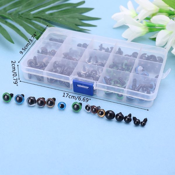 

150pcs diy doll puppet plastic eyes 6mm/8mm/9mm/10mm/12mm safety washers pads for handmade bear toy