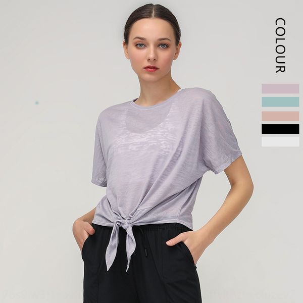 

x6yvn loose mesh hollow short-sleeved bat women's fitness yoga breathable quick-drying sweat sweat sweatsports blouse loose mesh hollow, White;red