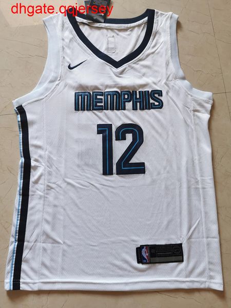 

2020-20 men's ja morant #12 association white jersey, Gray