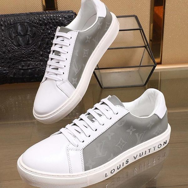 

leather men shoes leisure footwears with box design casual shoes for men scarpe da uomo trainer sneaker luxury style fashion type zapatos