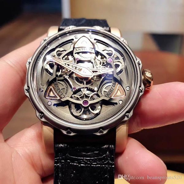 

watches 2020 new fashion men's watch stainless steel brand sports chronograph quartz watch men, butterfly buckle, Slivery;brown