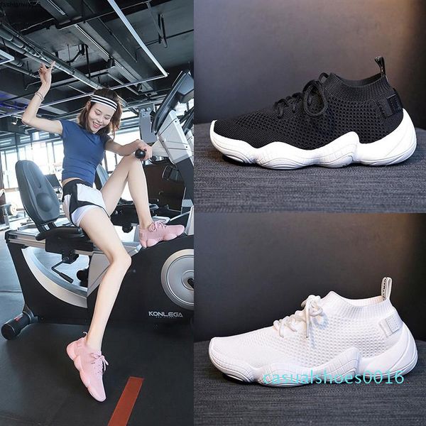 

spring summer socks and shoes 2019 female new korean version baitao sports shoes female student street sfitness leisure board c16, Black