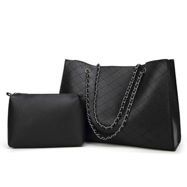 

2020 pu leather bags for women luxury handbags women bags designer big tote hand bag chain leather handbag set bolsa feminina