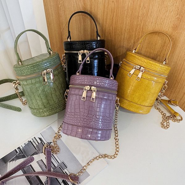 

ular female bag fashion wild bag mobile phone bucket trend