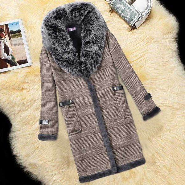 

women's fur & faux luxury coats women warm winter coat thick long jacket fashion fake collar outerwear, Black