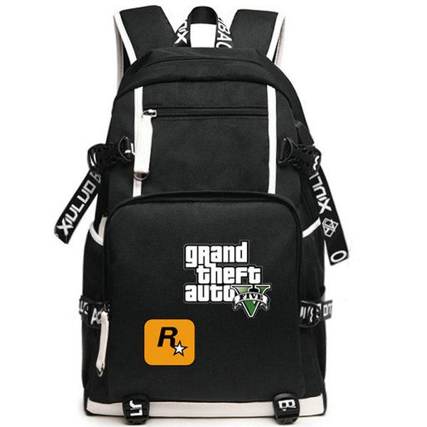 Gta Backpack Grand Theft Auto School Bag R Star Daypack Game Computer