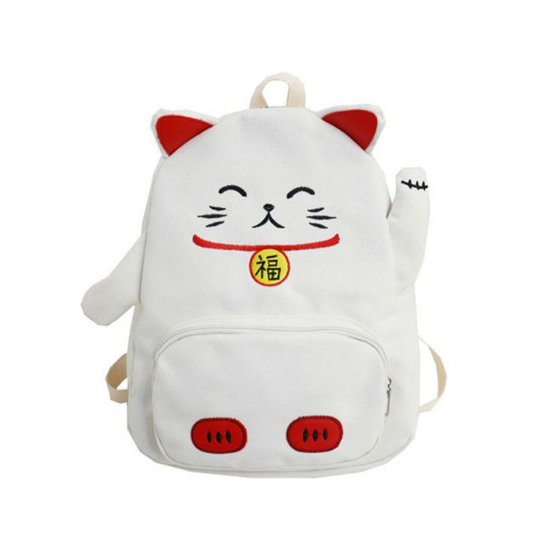 

lucky cat сумка для женщин девушка cute cartoon мини-сумка для животных формы подростка студент прекрасного холст мода обновление сумка новы