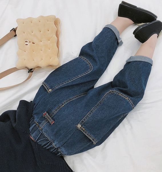 

jvozn boys wear children'sboyscasual harlan ins clothing boys jeans wear children'sboyscasual harlan jeans children's ins chi, Blue