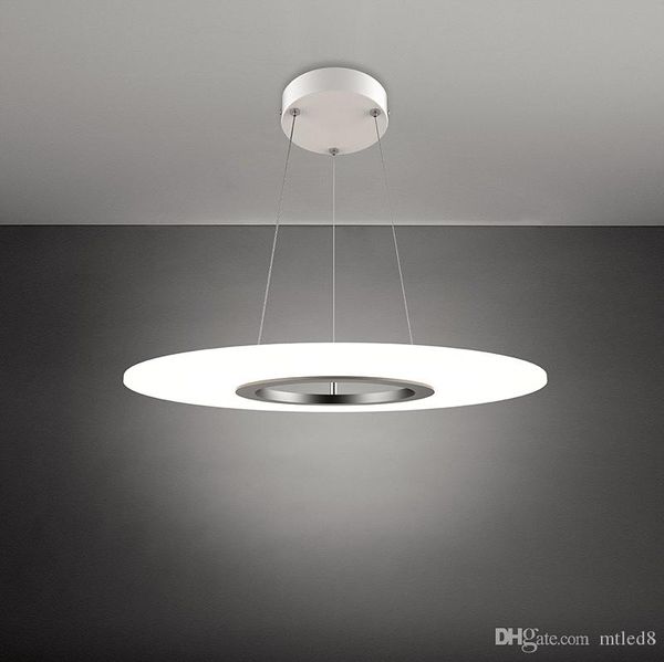 Ring Acryl LED Kronleuchter Kronleuchter Mode Persönlichkeit Schlafzimmer Wohnzimmer Esszimmer Esszimmer Beleuchtung mit Fernbedienung