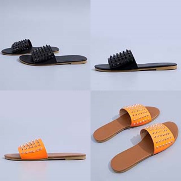 

2020 fasion flip flops dener slides sandals men women soes summer slip-on fasion wide flat slippers beac soes#539, Black