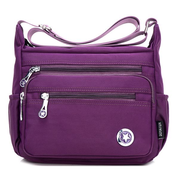 

new ladies fashion shoulder bags for women designer waterproof nylon handbag zipper purses messenger crossbody bag sac a main