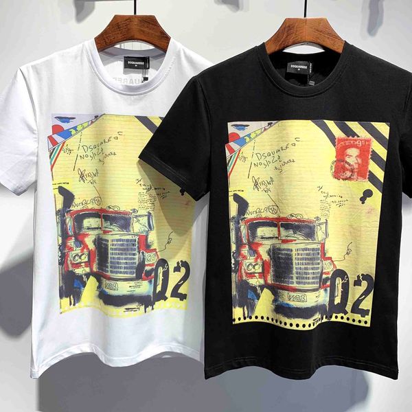 

2020 men's fashion animation car print casual men's wear short sleeve t-shirt brand men's wear t-shirt, cotton high-grade clo, Gray